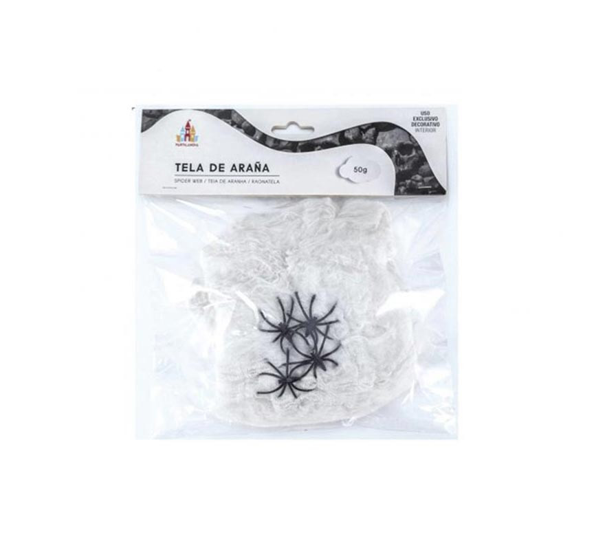 Cobweb with 50 g spiders in various colors