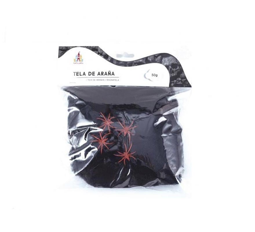 Cobweb with 50 g spiders in various colors