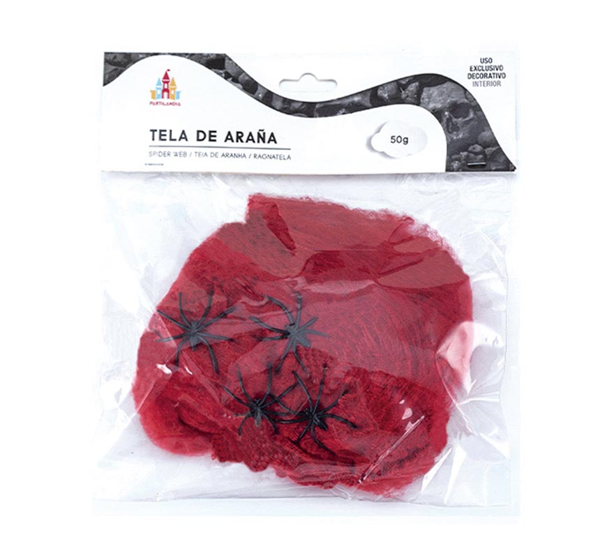Cobweb with 50 g spiders in various colors