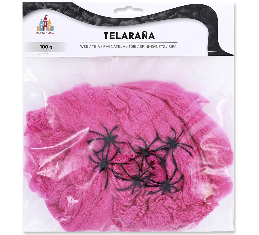100g fuchsia spider web