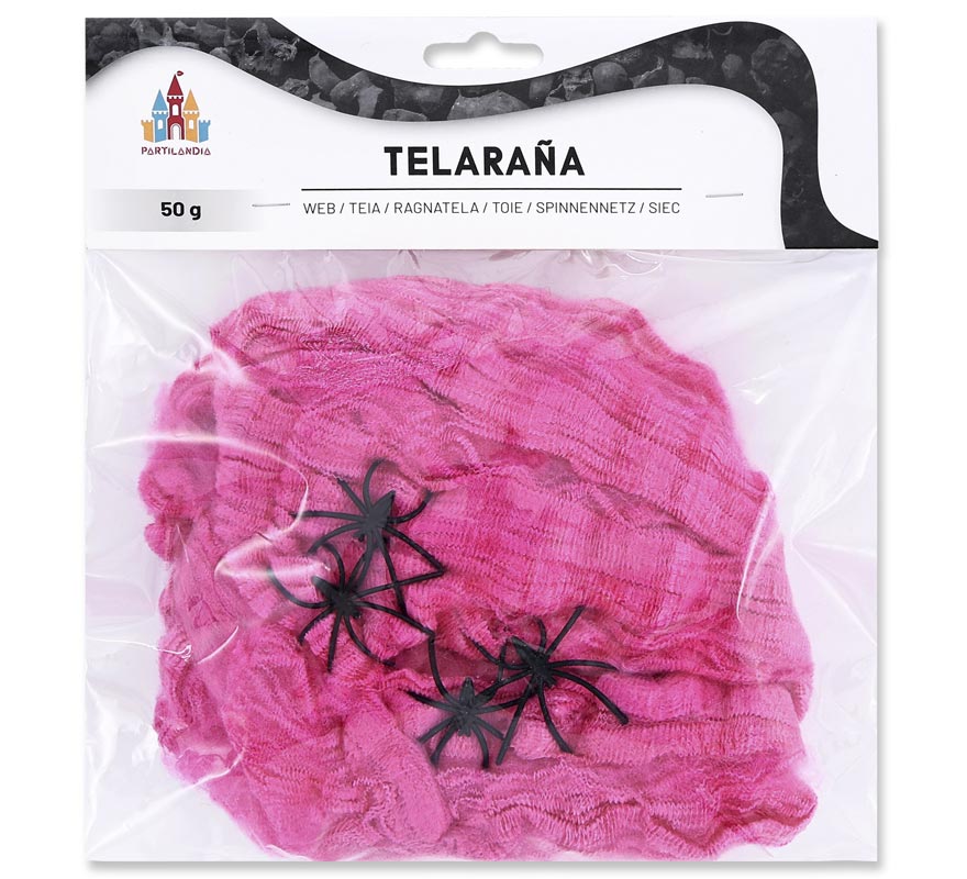 50g fuchsia spider web