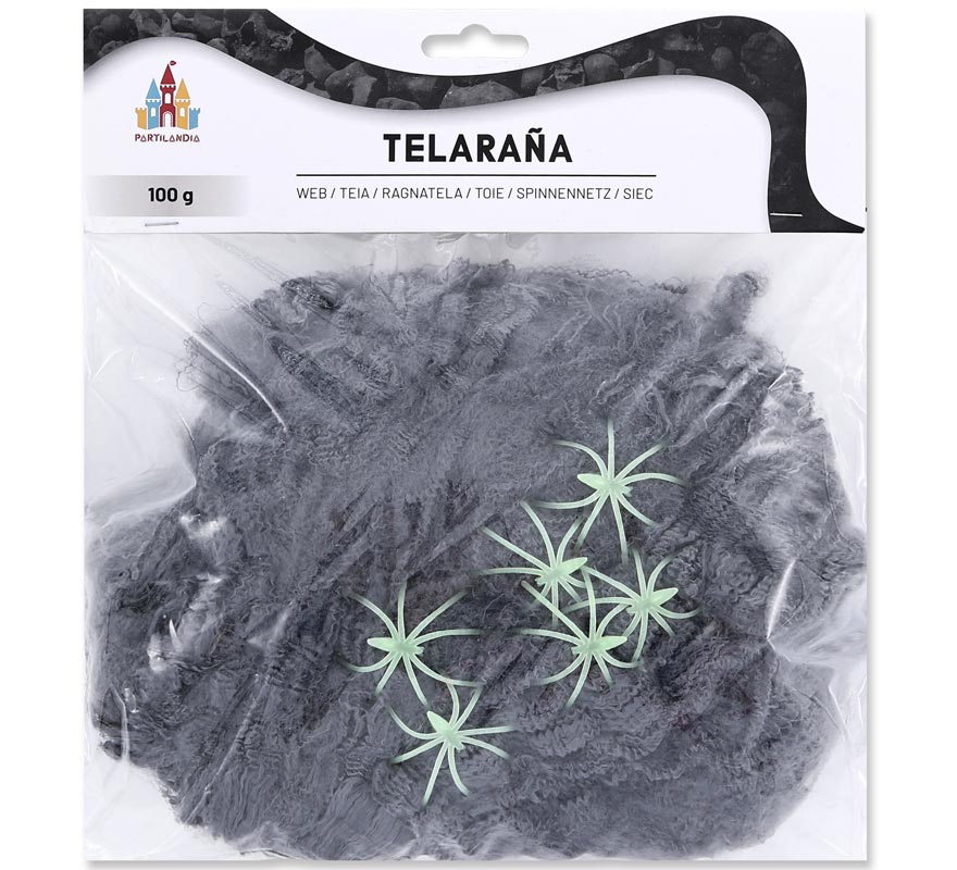 100g grey spider web.