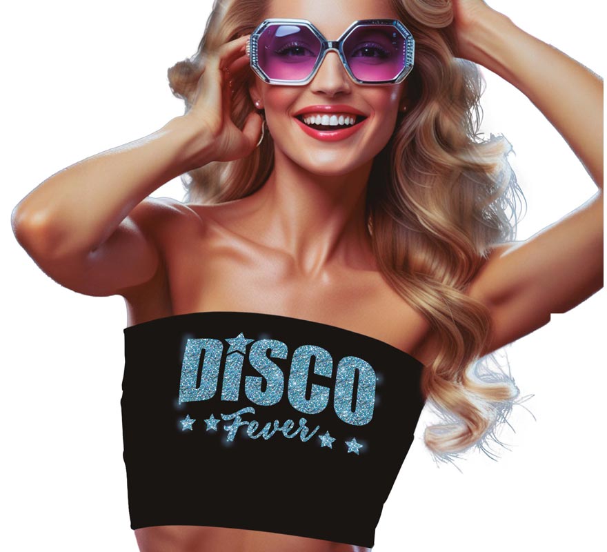 Top Disco negro para mujer