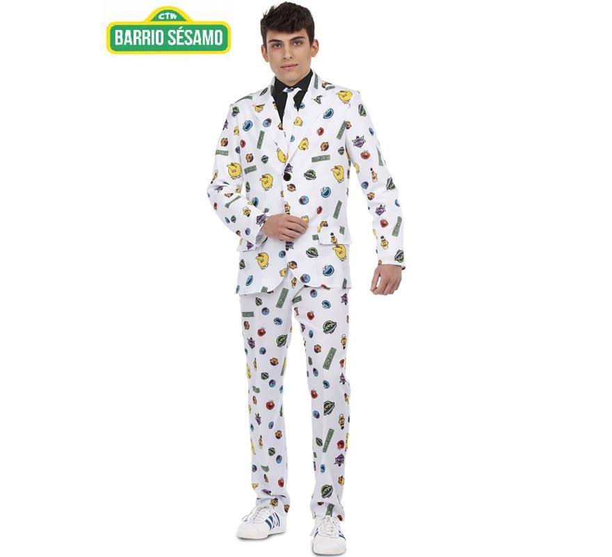 Men's White Sesame Street Funny Costume