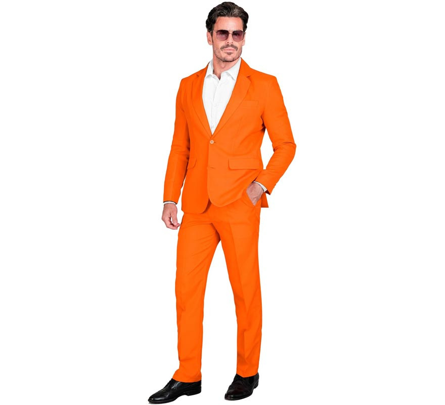 Elegant Mr. Orange Funny Suit for Men