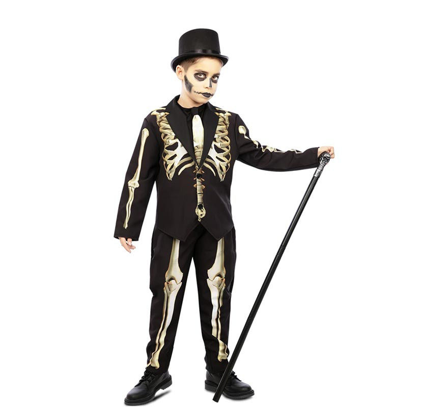 Funny Aged Effect Skeleton Costume for Boys