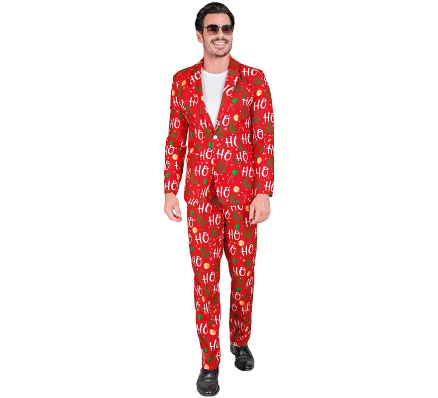 Funny Merry Christmas ho ho red suit for men