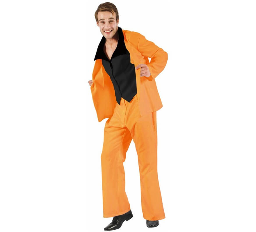 Divertente costume arancione per l'uomo