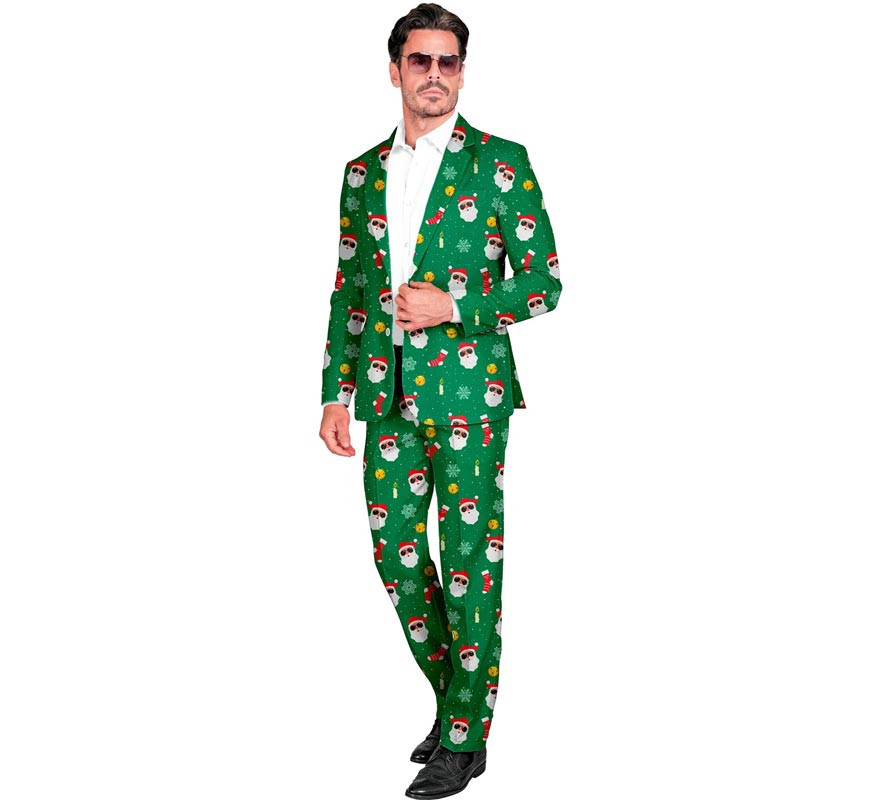 Funny Green Santa Claus Suit for Men