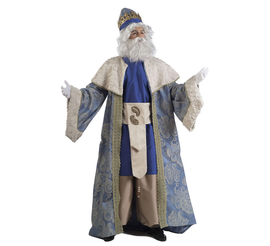 Image of Traje o Disfraz de Rey Mago Melchor extralujo para hombre 08421796833337