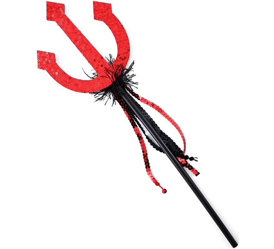 Red Trident Sequin 39cm
