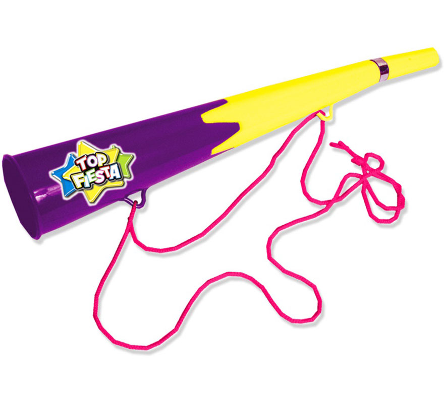 Trompa lila y amarillo