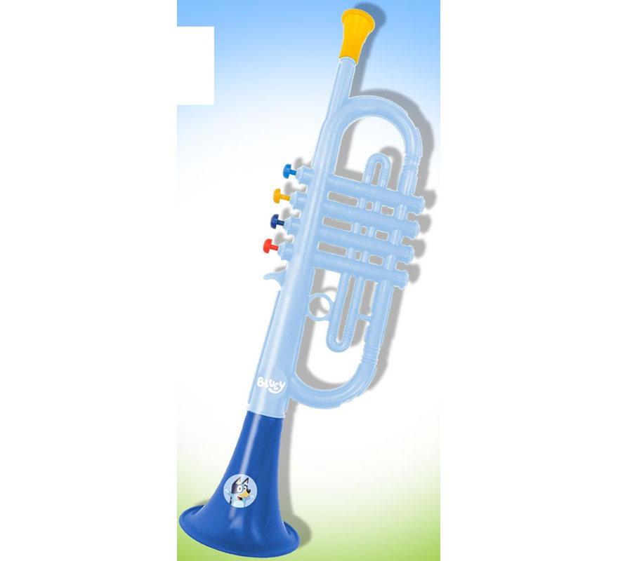 Trompeta Grande Bluey de 4 Notas en Estuche