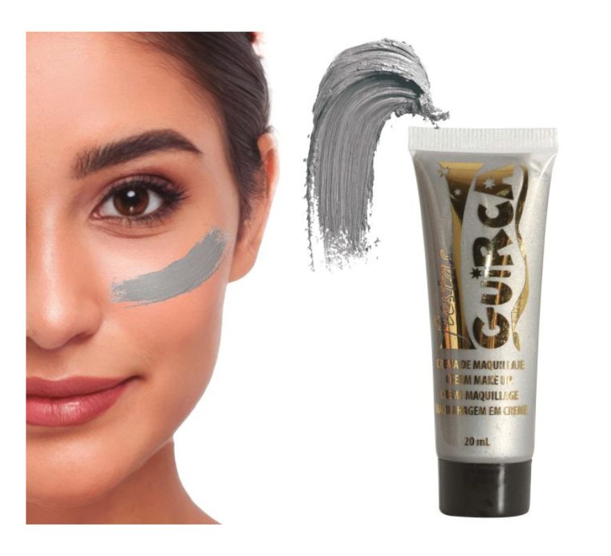 Tubo de 20 ml de maquiagem em creme várias cores.
