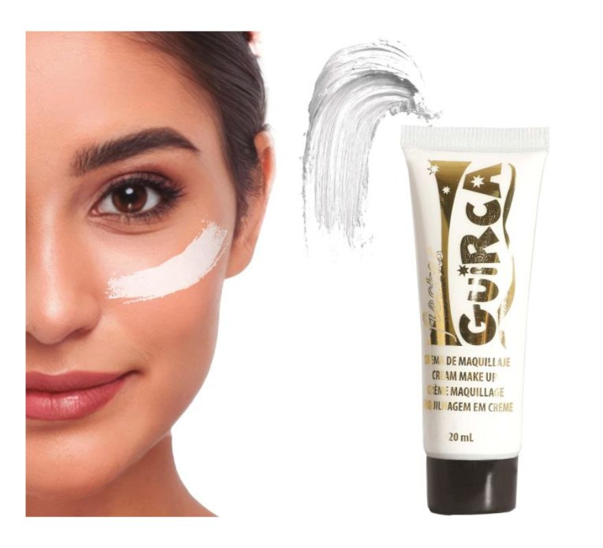 Tubo de 20 ml de maquiagem em creme várias cores.