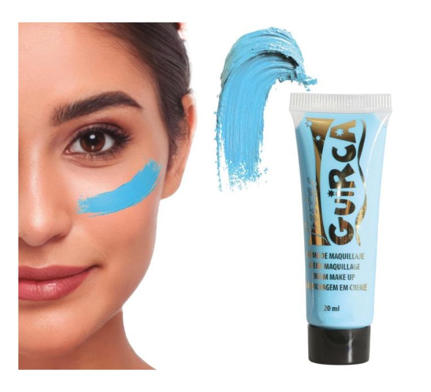 Tubo de 20 ml de maquiagem em creme várias cores.