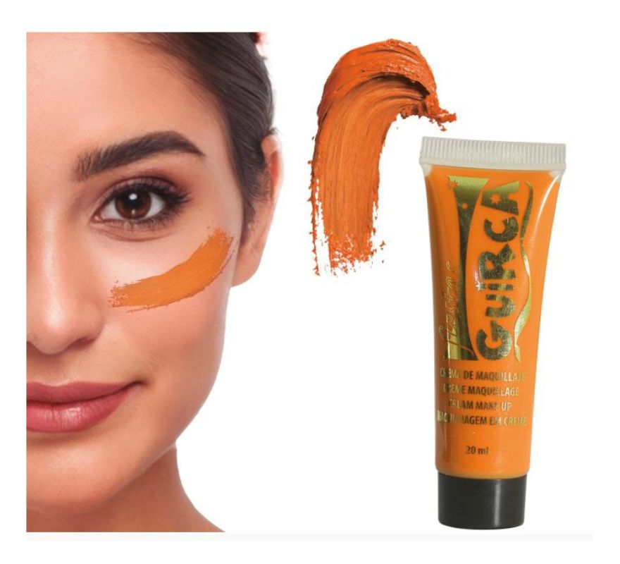 Tubo de 20 ml de maquiagem em creme várias cores.