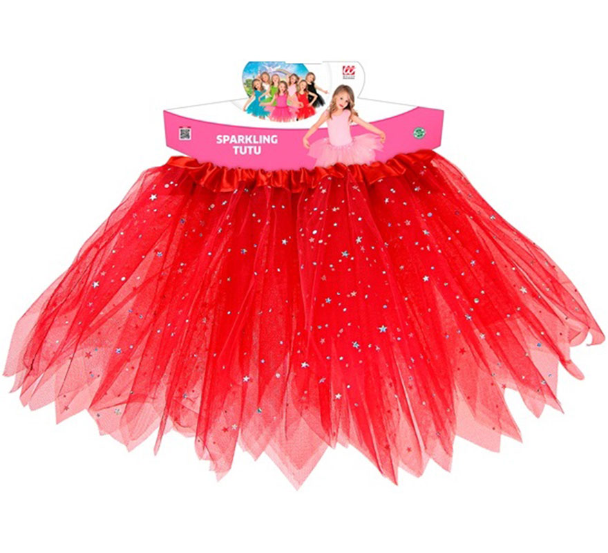 Tutu brilhante de 30 cm para meninas em várias cores