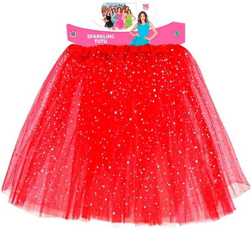 40 cm glitzerndes Tutu für Damen in verschiedenen Farben