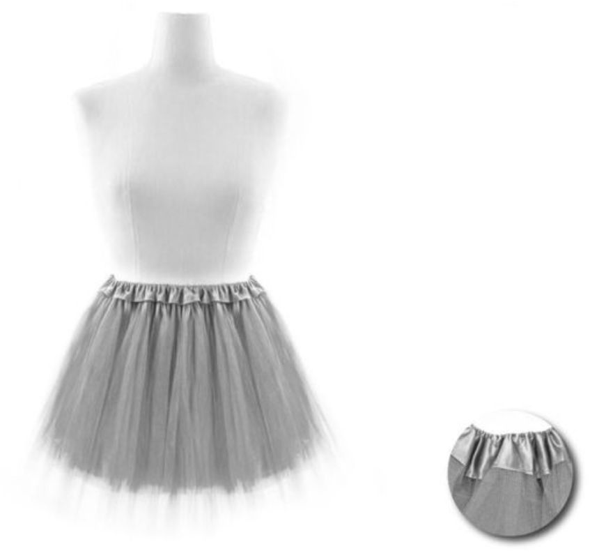 Tutu com bainha em várias cores 45 cm adulto