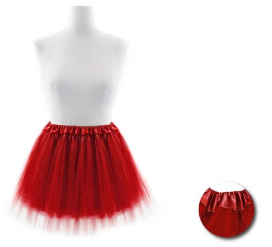 Tutu com bainha em várias cores 45 cm adulto