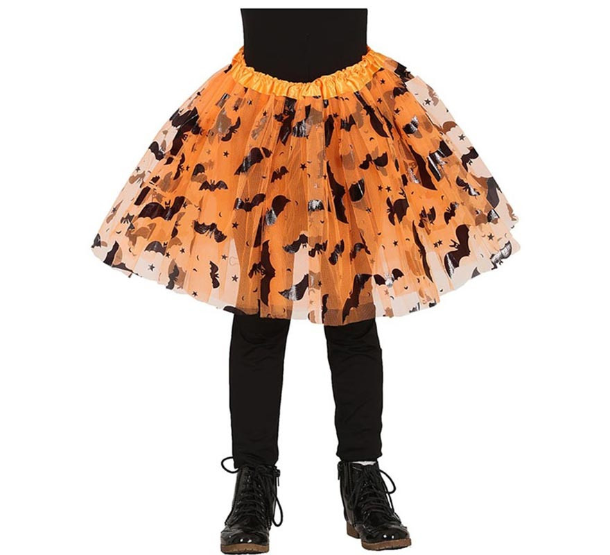 Orange Decorated Tutu with 30 cm Bats