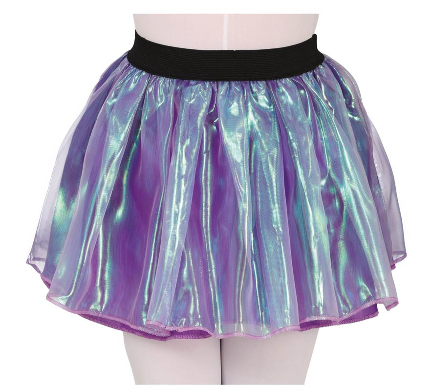 Children's 30 cm Iridescent effect tutu in various colors