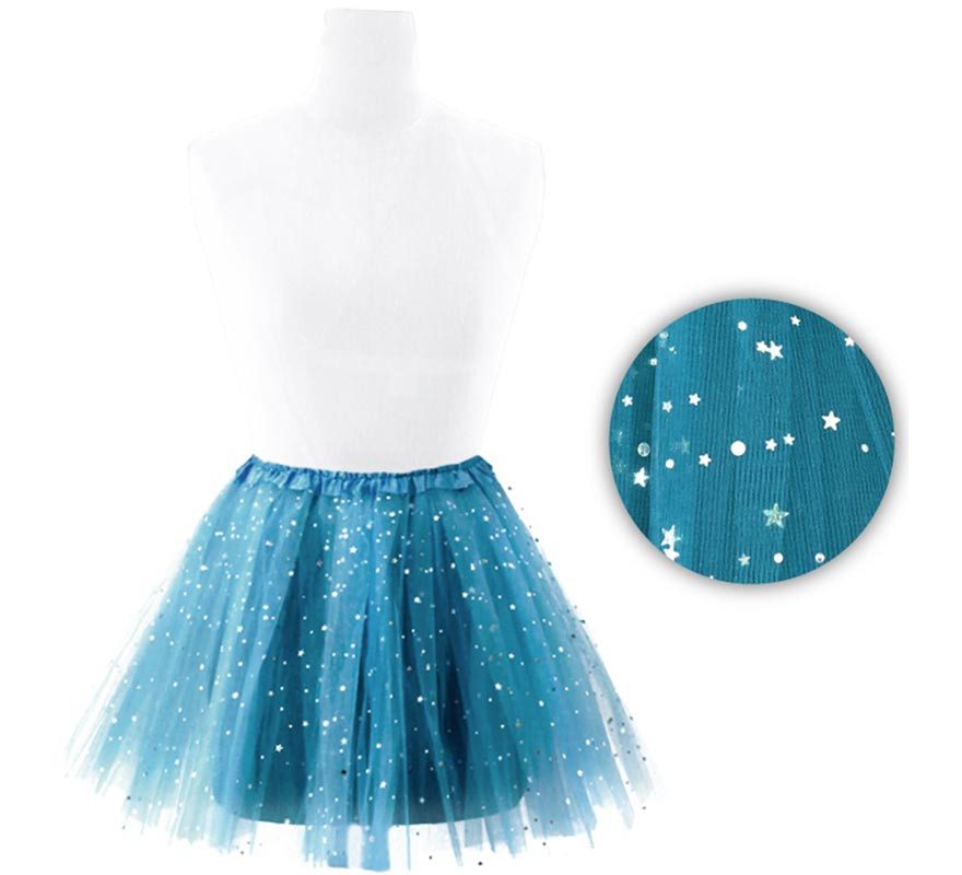 Tutu de estrelas em várias cores para mulher 40 cm