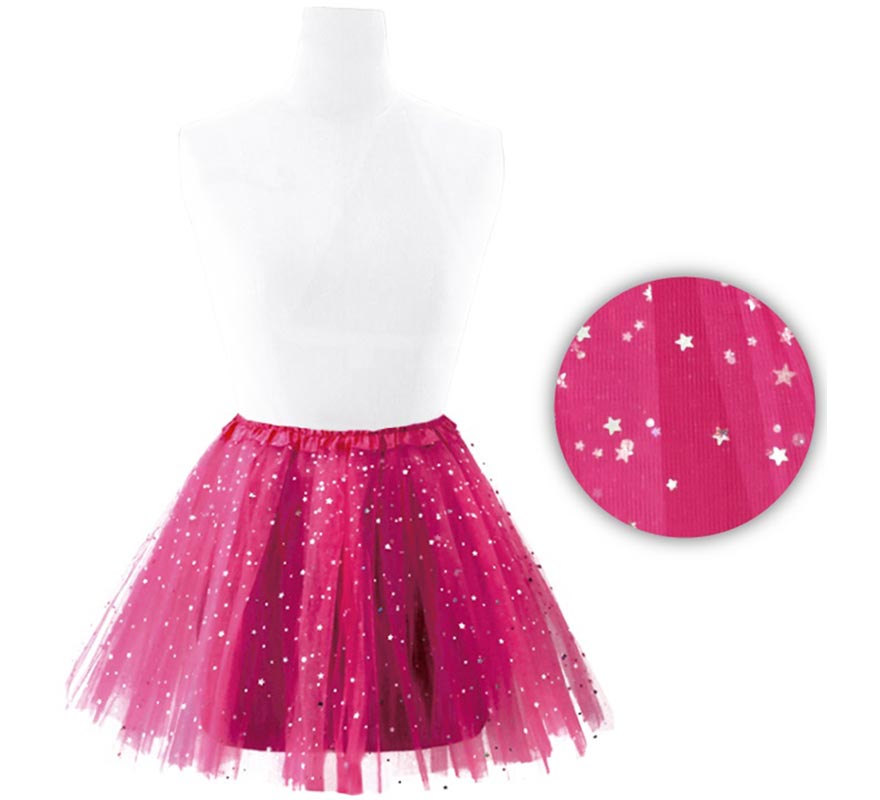 Tutu de estrelas em várias cores para mulher 40 cm