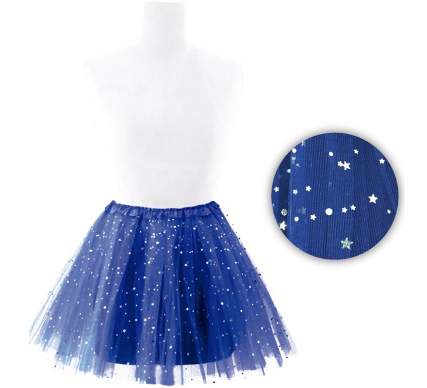 Tutu de estrelas em várias cores para mulher 40 cm