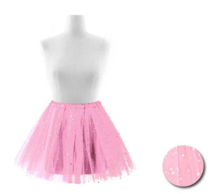 Tutu de estrelas em várias cores para mulher 40 cm