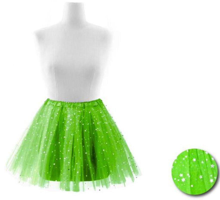 Tutu de estrelas em várias cores para mulher 40 cm