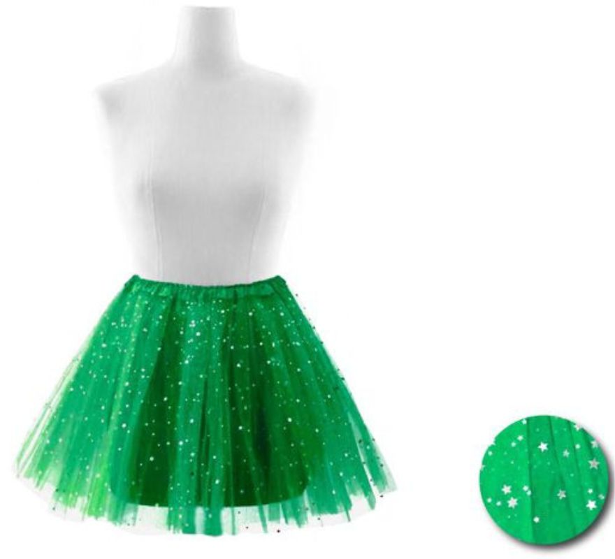 Tutu de estrelas em várias cores para mulher 40 cm