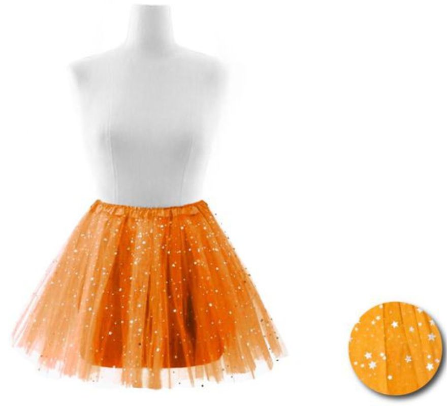 Tutu de estrelas em várias cores para mulher 40 cm