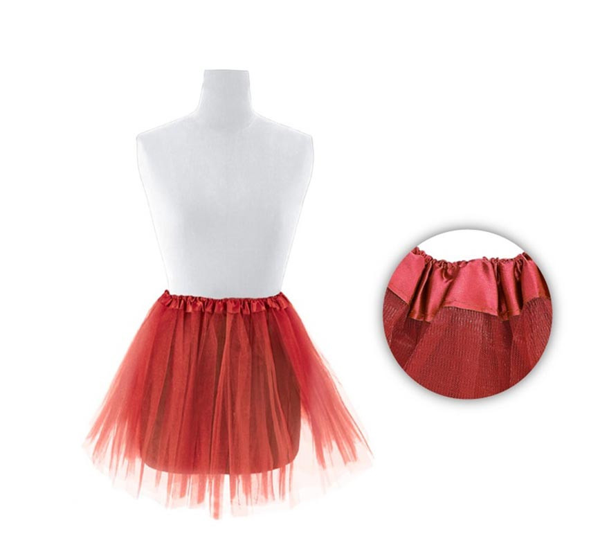 30 cm children's maroon tutu