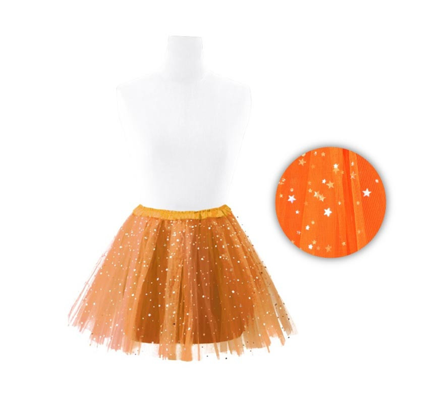 Orange tutu stars 30 cm