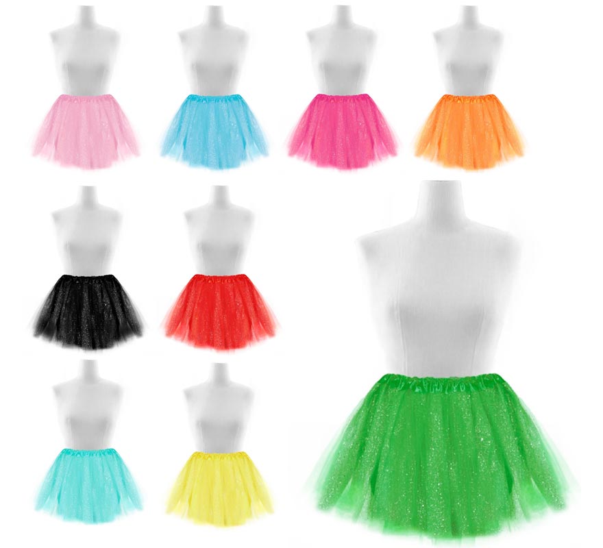 Tutu Bright Topitos em várias cores de 40 cm adulto