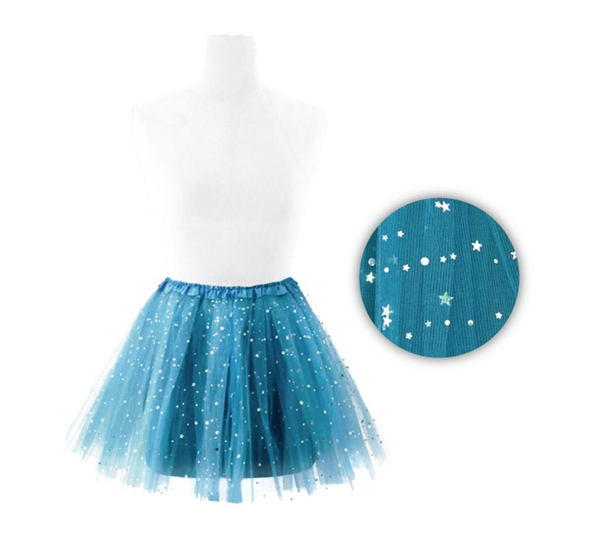 Turquoise tutu stars 30 cm