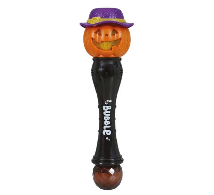 Pumpkin Bubble Wand with Light and Sound 32 cm