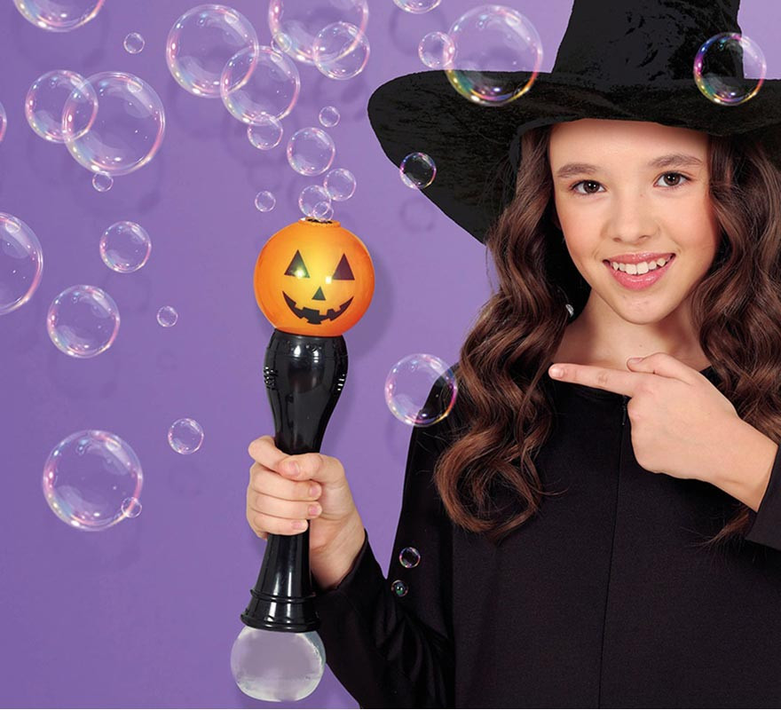 Halloween LED Wand with Bubbles 36 cm