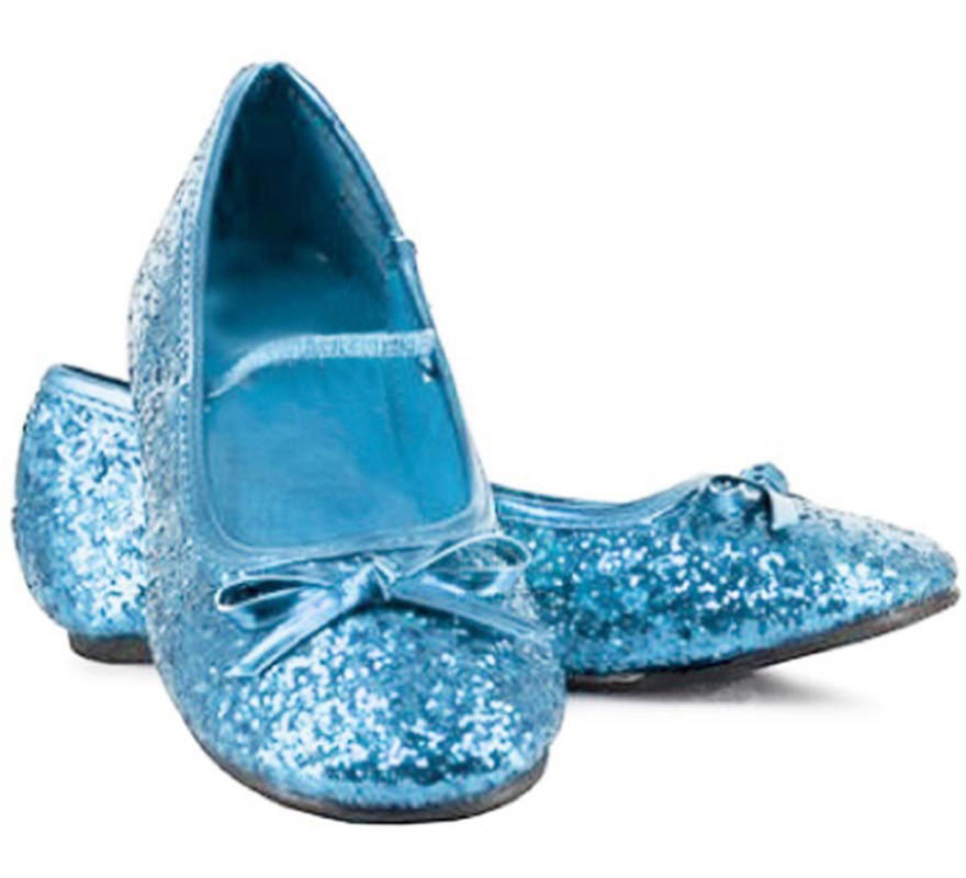 Zapatos de Princesa Azules para niñas de 4 a 6 años