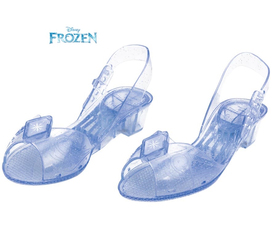 Os sapatos azuis de gelatina da Elsa de Frozen