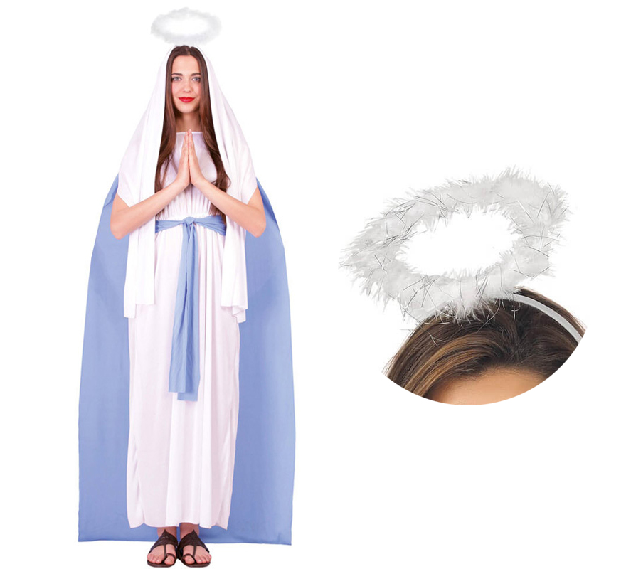 Set Costume Vergine Maria Per Donna - Foto 4